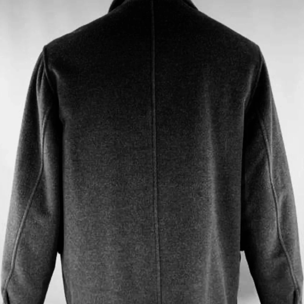 LUCIANO BARBERA Wool Single Breasted Coat, Black